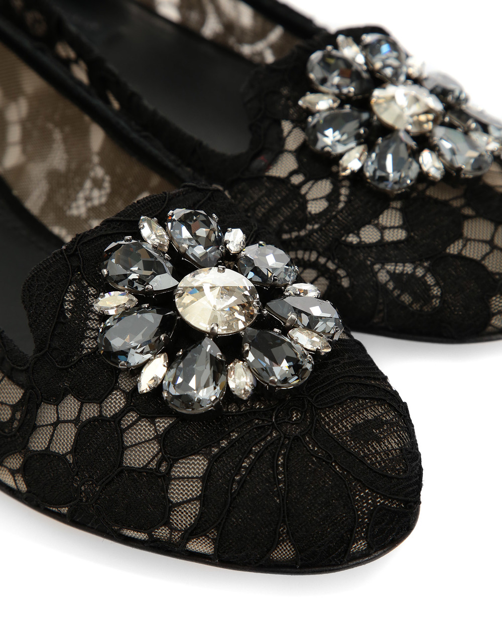 Кружевные слиперы Vally Dolce&Gabbana CP0010-AL198FW18, черный цвет • Купить в интернет-магазине Kameron
