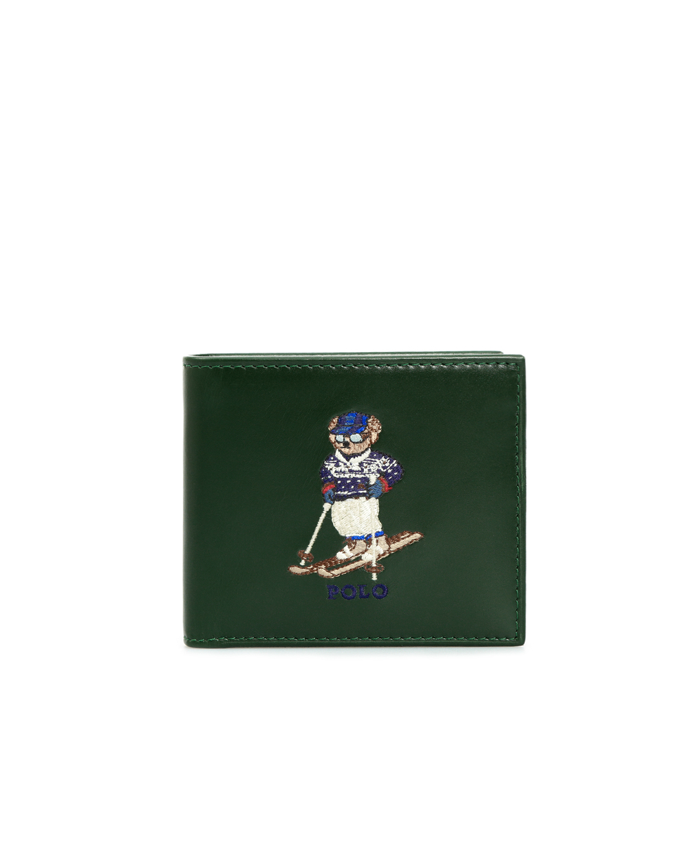 Кожаный кошелек Polo Ralph Lauren 405851430001, зеленый цвет • Купить в интернет-магазине Kameron