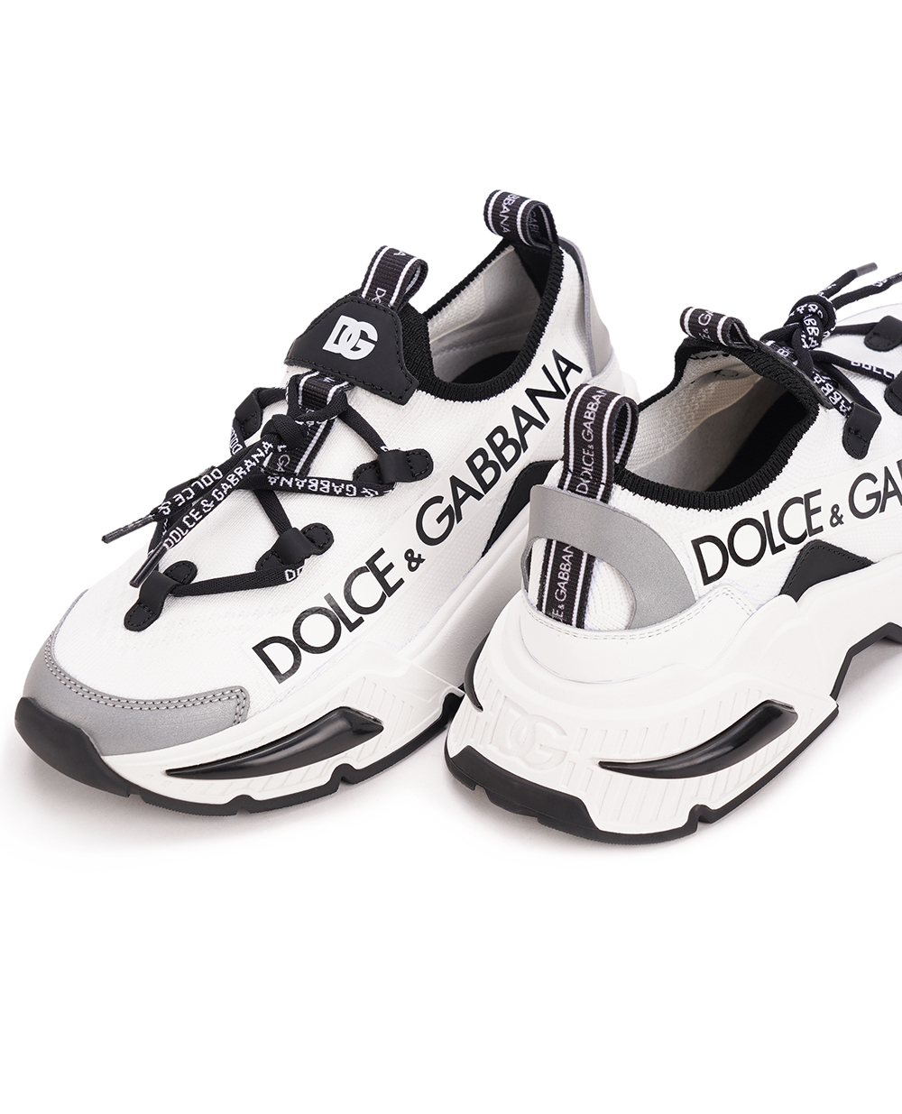 Детские кроссовки Dolce&Gabbana Kids DA5203-AB068-L, белый цвет • Купить в интернет-магазине Kameron