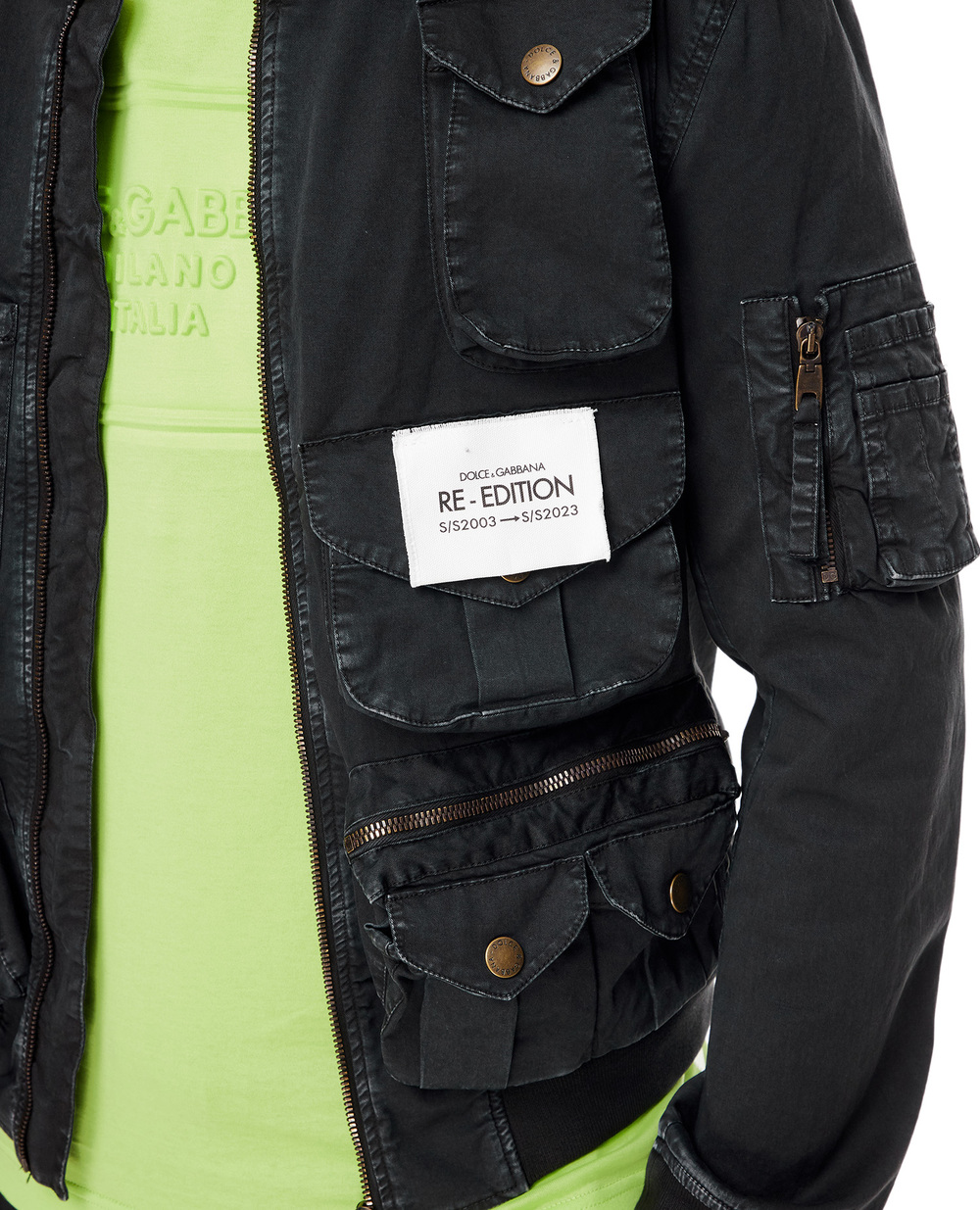 Джинсова куртка Dolce&Gabbana G9AHFT-GG065, чорний колір • Купити в інтернет-магазині Kameron