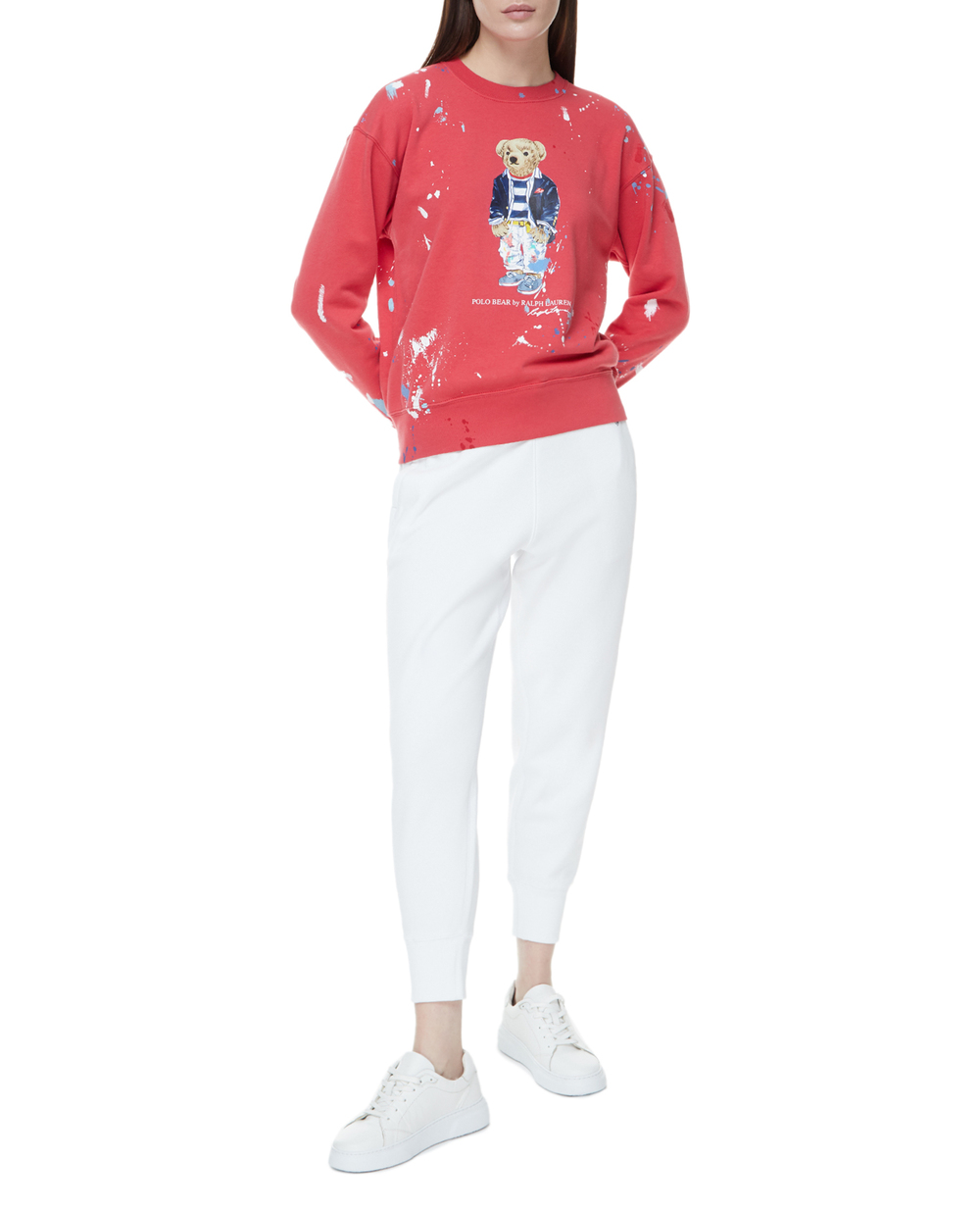 Спортивные брюки Polo Ralph Lauren 211794397002, белый цвет • Купить в интернет-магазине Kameron