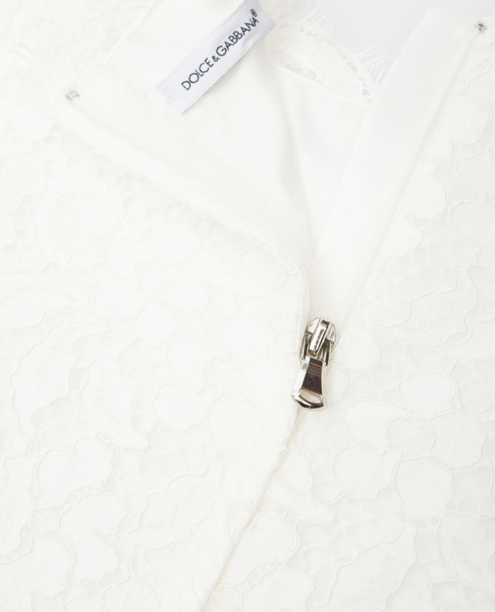Детское кружевное платье Dolce&Gabbana Kids L59D66-G7TQD-S, белый цвет • Купить в интернет-магазине Kameron