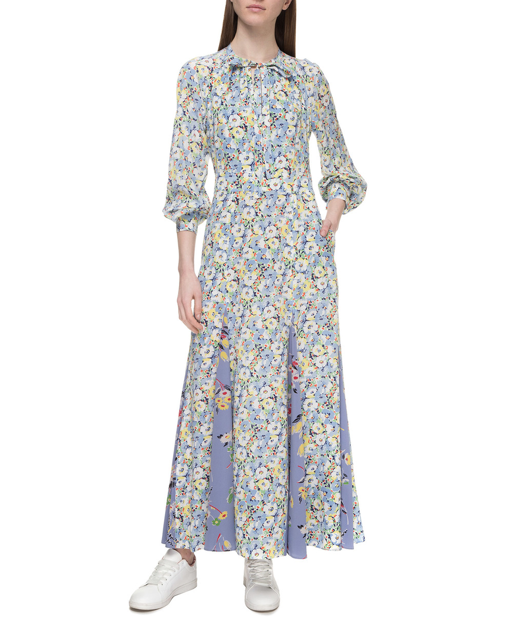Шовкова сукня Polo Ralph Lauren 211770017001, різнокольоровий колір • Купити в інтернет-магазині Kameron