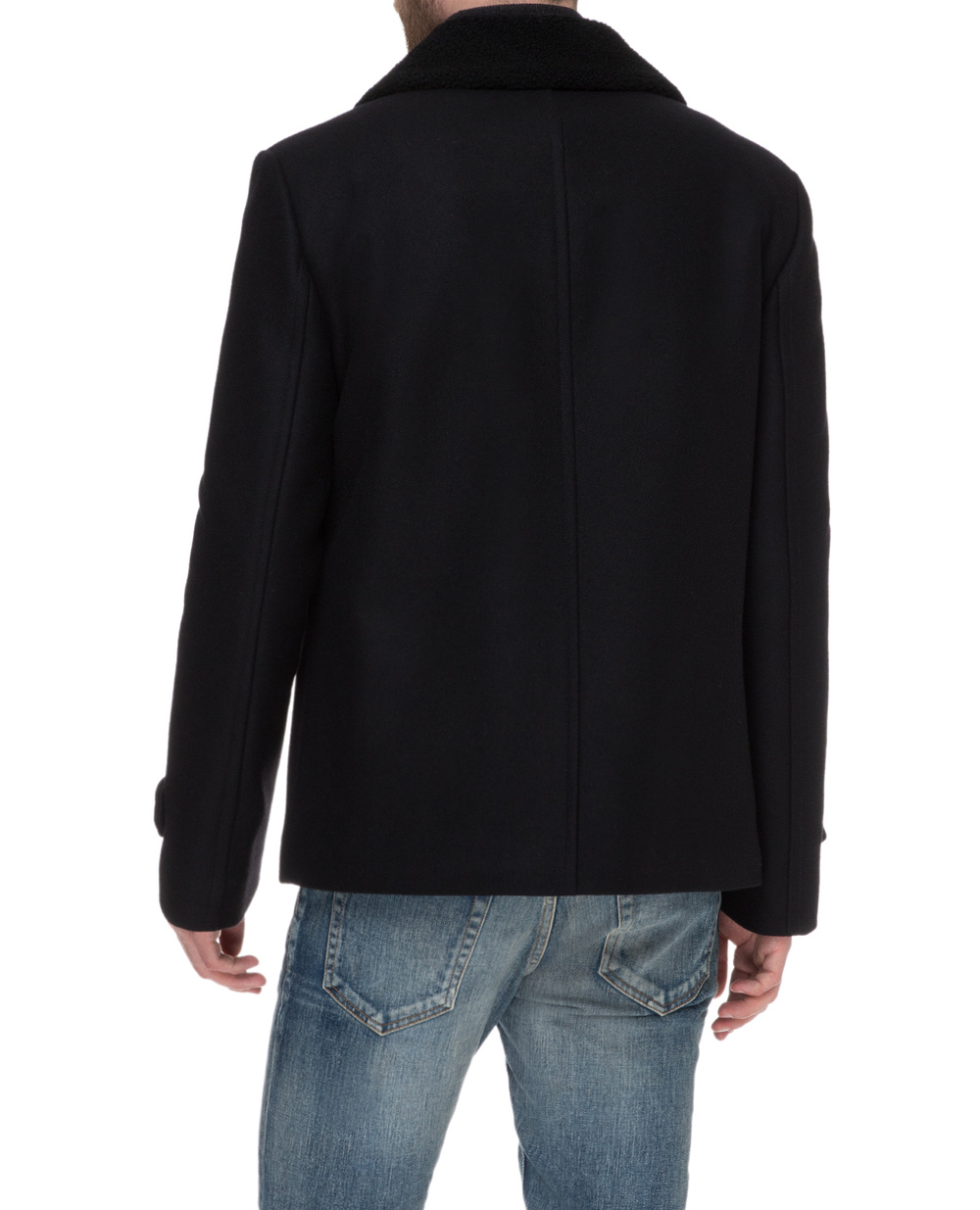 Пальто Saint Laurent 582284-Y954V, чорний колір • Купити в інтернет-магазині Kameron