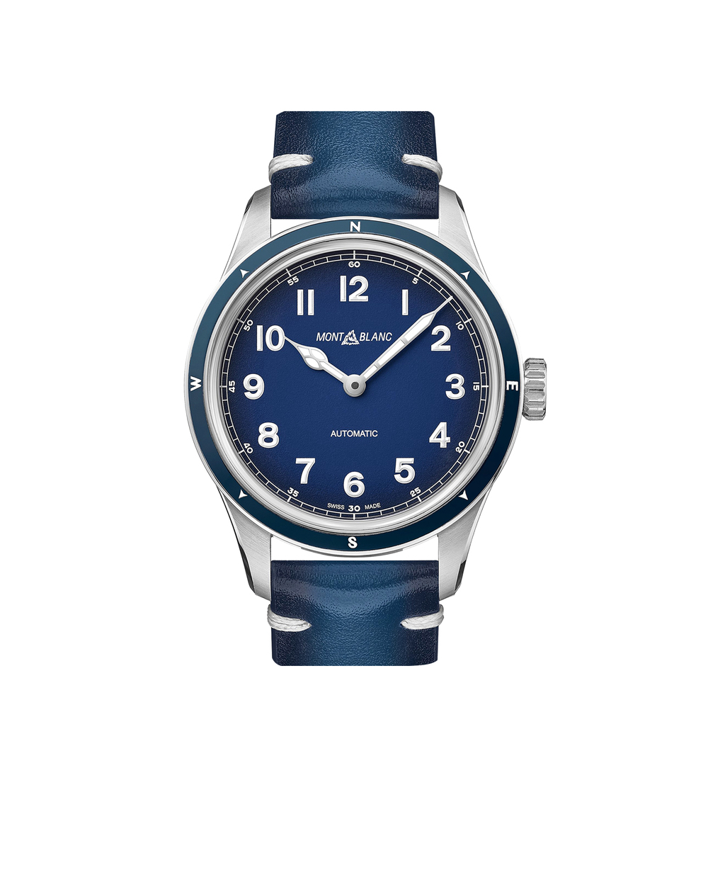 Годинник Montblanc 1858 Montblanc 126758, синій колір • Купити в інтернет-магазині Kameron