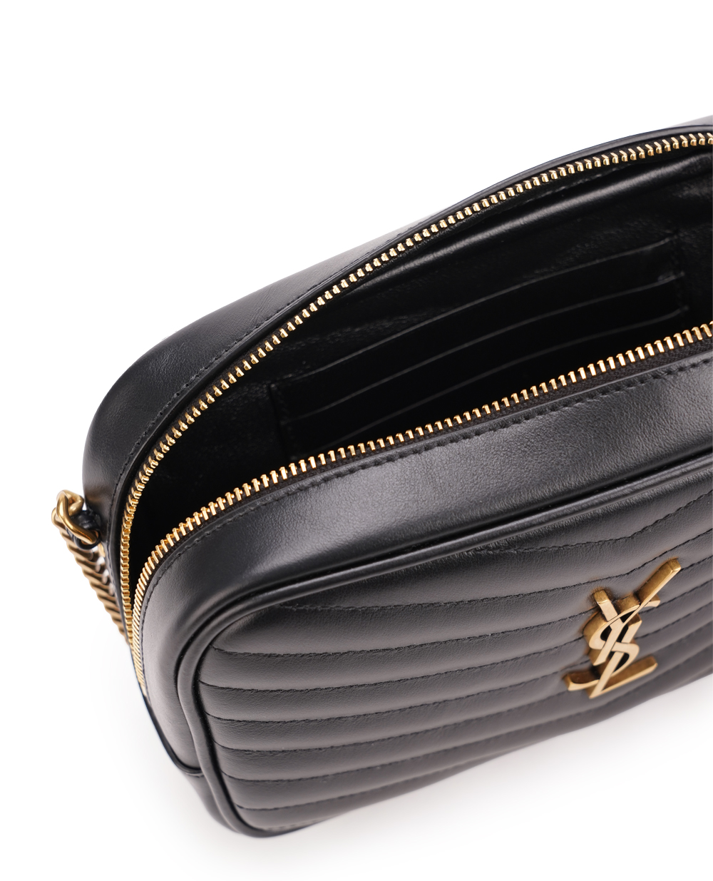 Шкіряна сумка Lou Saint Laurent 748849-DV707, чорний колір • Купити в інтернет-магазині Kameron
