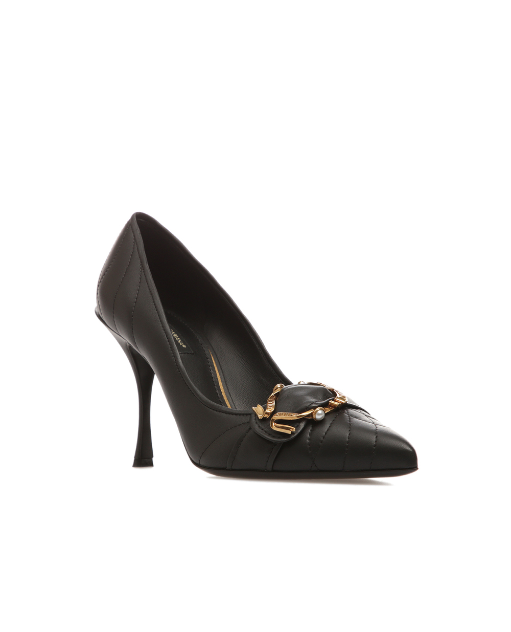 Шкіряні туфлі Devotion Dolce&Gabbana CD1202-AZ140, чорний колір • Купити в інтернет-магазині Kameron