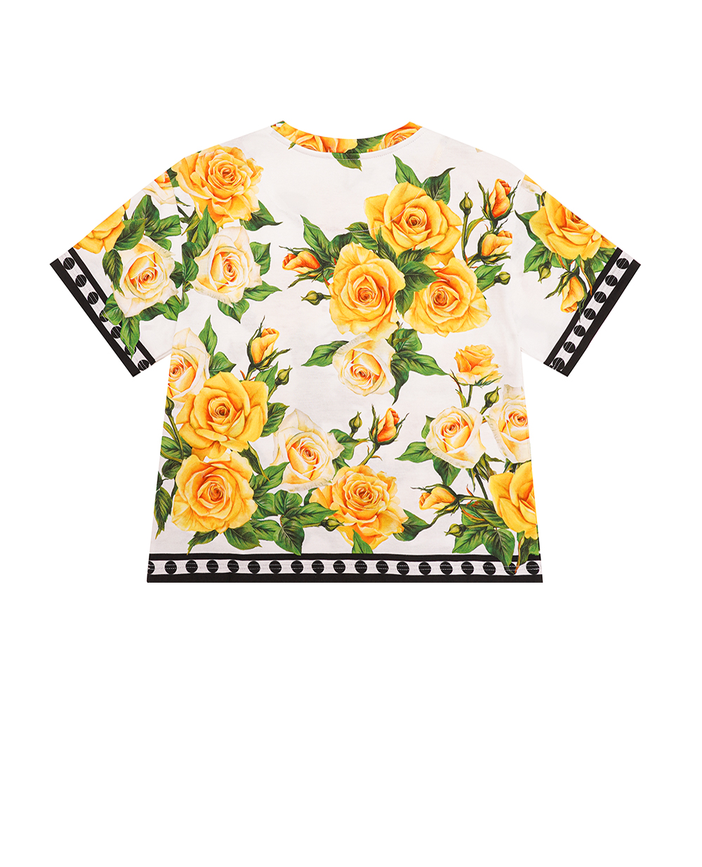 Детская футболка Dolce&Gabbana Kids L5JTJK-G7K6M-S, белый цвет • Купить в интернет-магазине Kameron