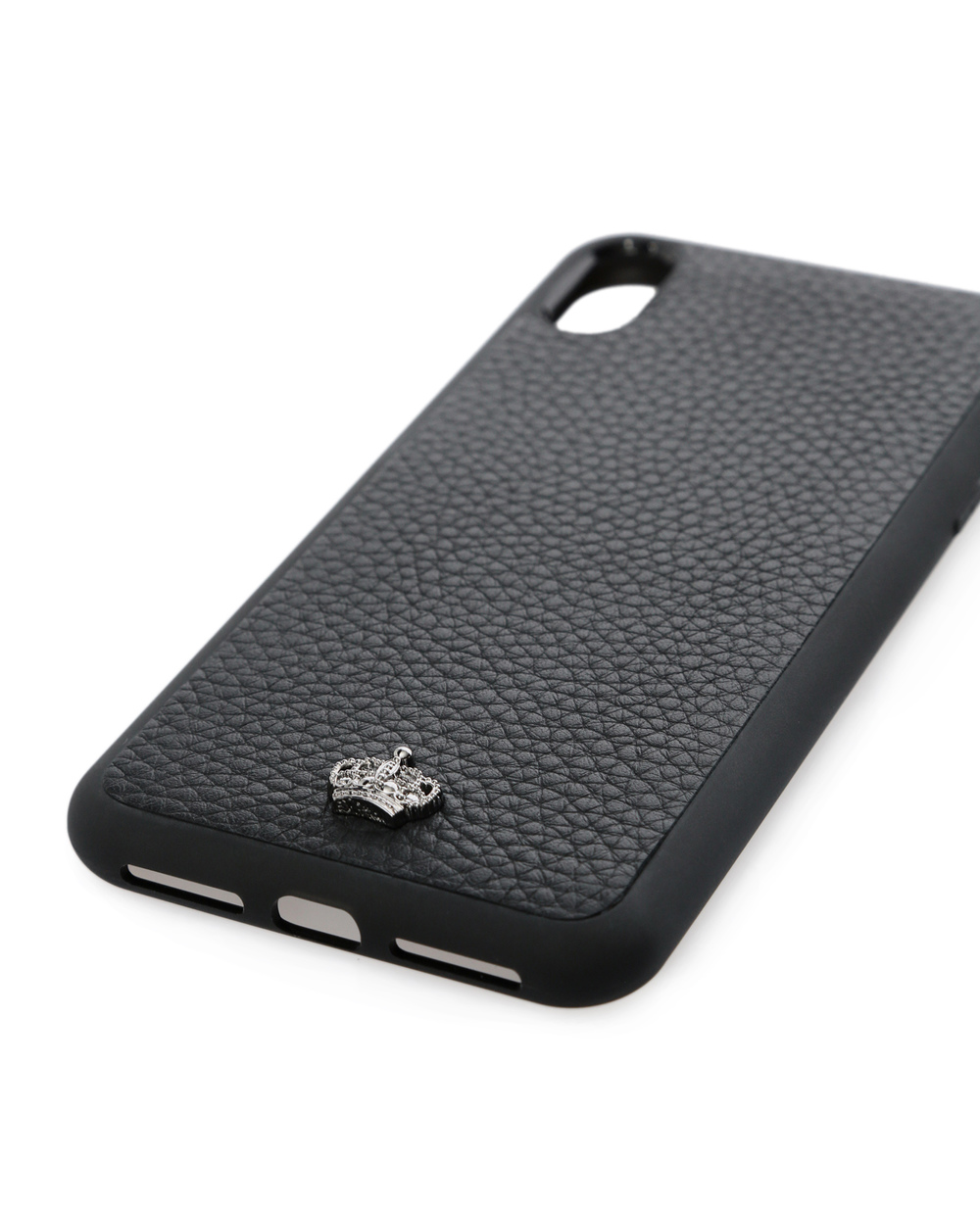 Кожаный чехол для iPhone XS Max Dolce&Gabbana BP2515-AJ773, черный цвет • Купить в интернет-магазине Kameron
