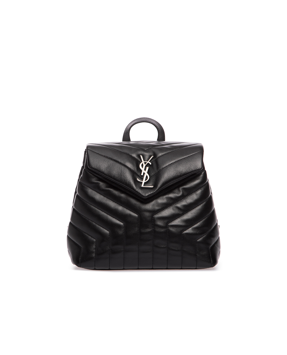 Шкіряний рюкзак Loulou Saint Laurent 487220-DV726-FW18, чорний колір • Купити в інтернет-магазині Kameron