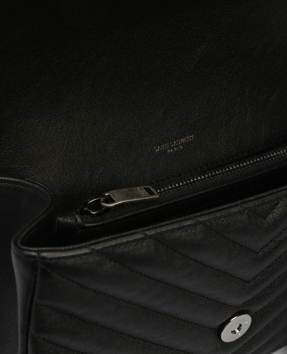 Шкіряна сумка College Medium Saint Laurent 600279-BRM04, чорний колір • Купити в інтернет-магазині Kameron