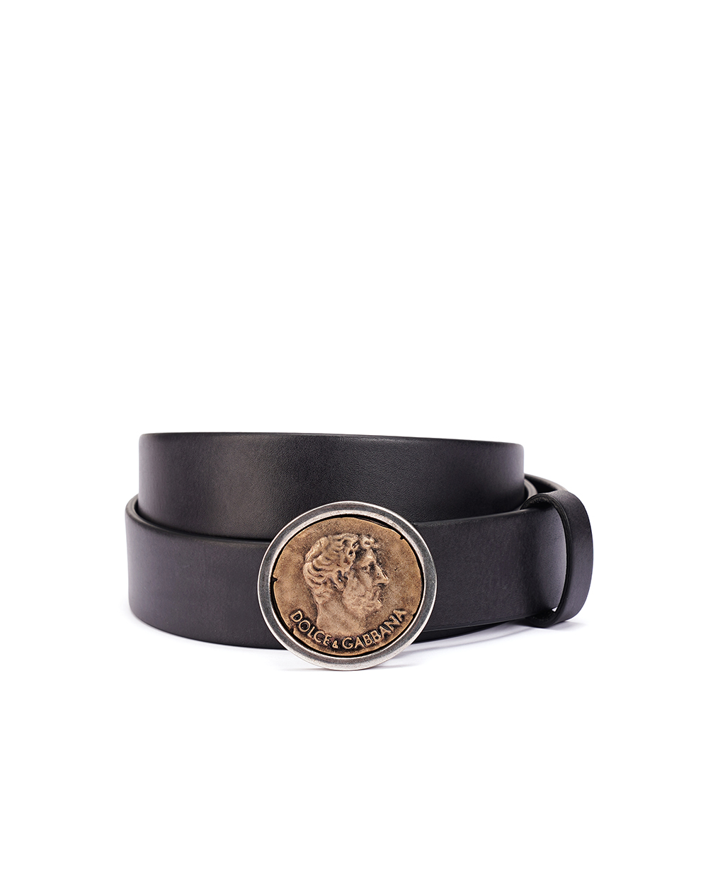 Шкіряний ремінь Dolce&Gabbana BC4807-AO163, чорний колір • Купити в інтернет-магазині Kameron