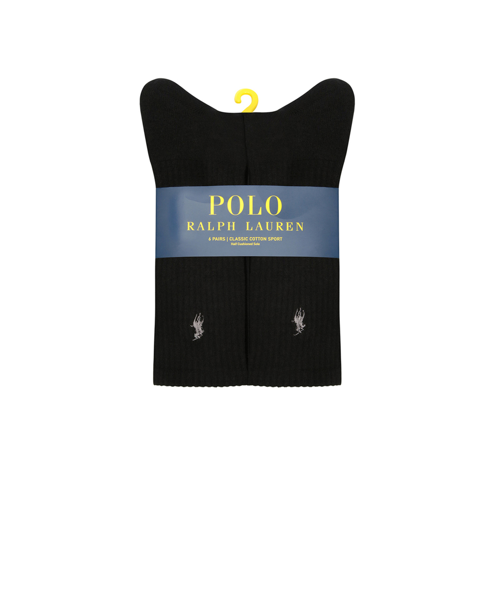 Носки (6 пар) Polo Ralph Lauren 449693059001, черный цвет • Купить в интернет-магазине Kameron