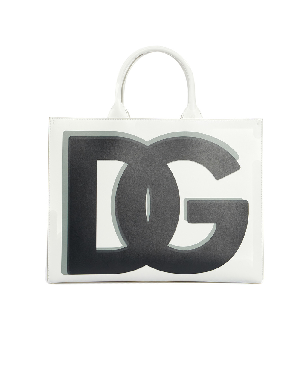 Кожаная сумка Daily Dolce&Gabbana BB7022-AQ276, белый цвет • Купить в интернет-магазине Kameron