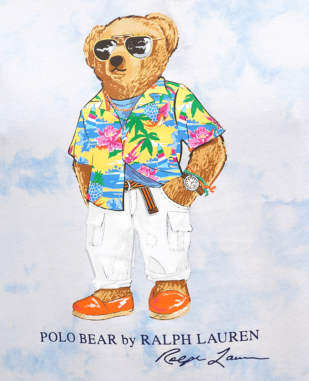 Футболка Polo Bear Polo Ralph Lauren 710934699001, голубой цвет • Купить в интернет-магазине Kameron
