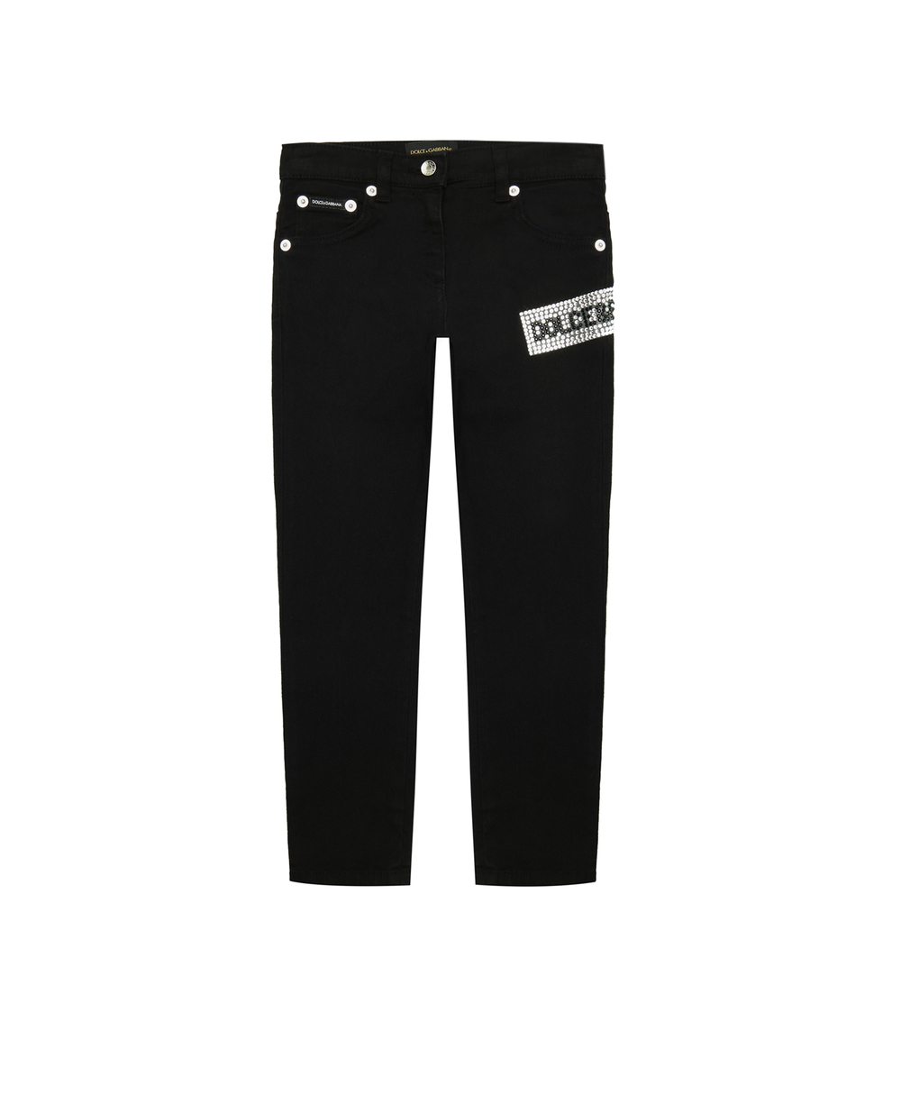 Дитячі джинси Dolce&Gabbana Kids L51F51-LY049-S, чорний колір • Купити в інтернет-магазині Kameron