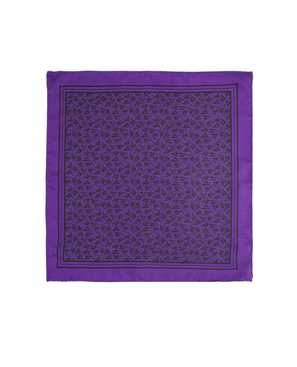 шовкова хустинка Dolce&Gabbana GR412E-G0WKB, фіолетовий колір • Купити в інтернет-магазині Kameron