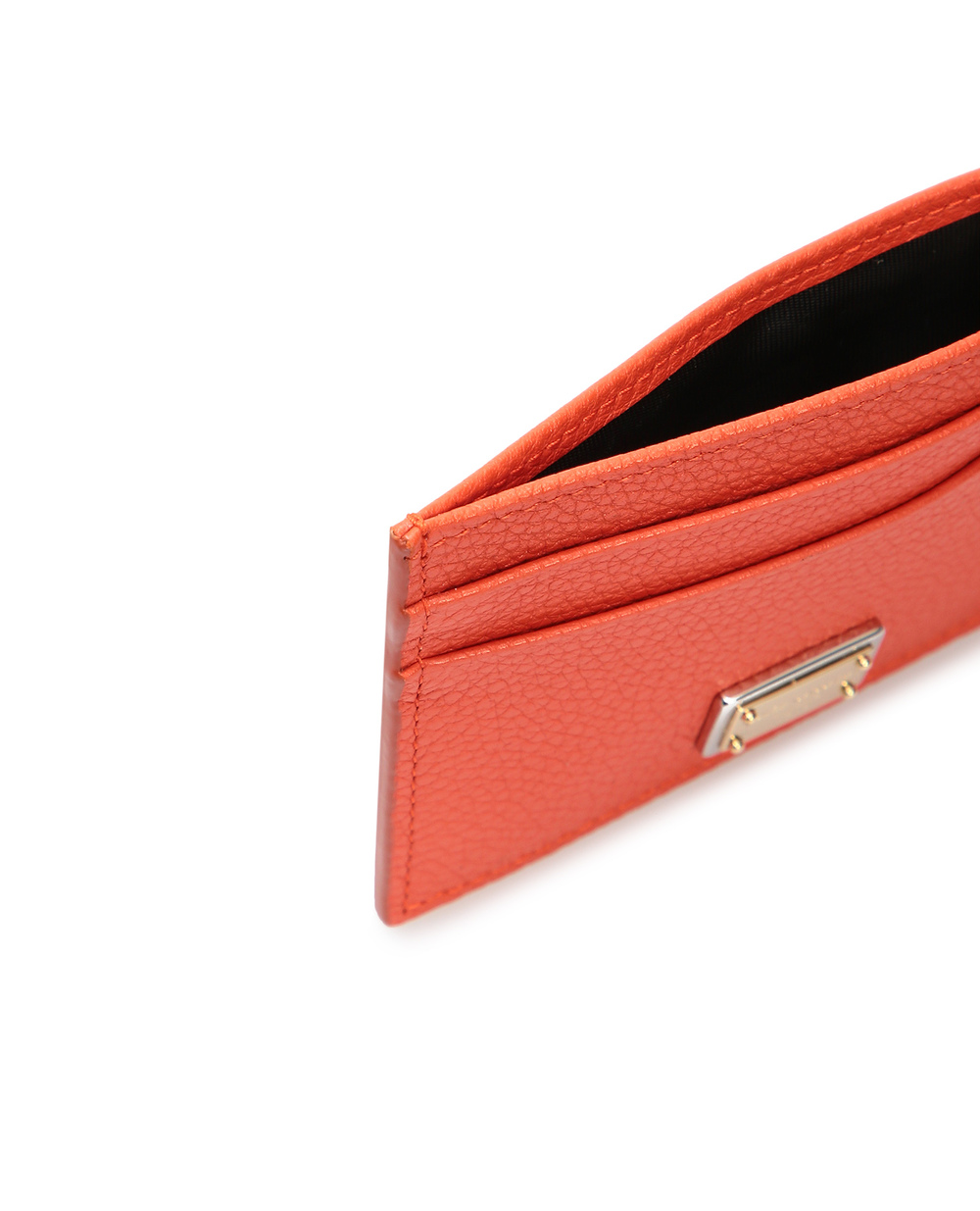 Кожаная визитница Dolce&Gabbana BI0330-AW737, оранжевый цвет • Купить в интернет-магазине Kameron