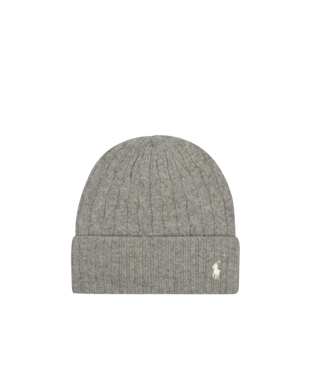 Шерстяная шапка Polo Ralph Lauren 455823039002, серый цвет • Купить в интернет-магазине Kameron