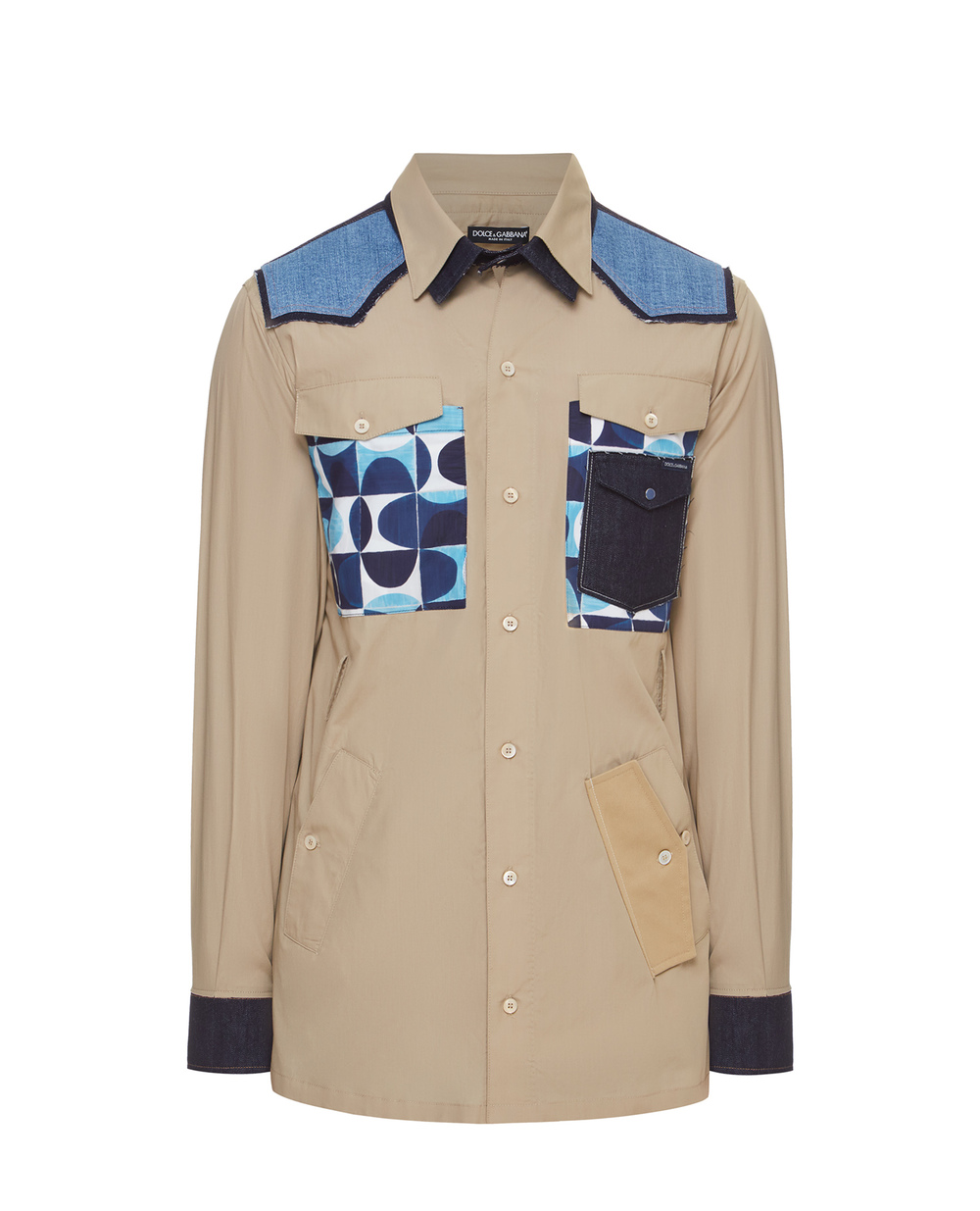 Рубашка Dolce&Gabbana G5IP9T-GEQ87, бежевый цвет • Купить в интернет-магазине Kameron