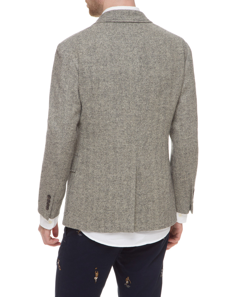 Шерстяной пиджак Polo Ralph Lauren 715783062001, серый цвет • Купить в интернет-магазине Kameron