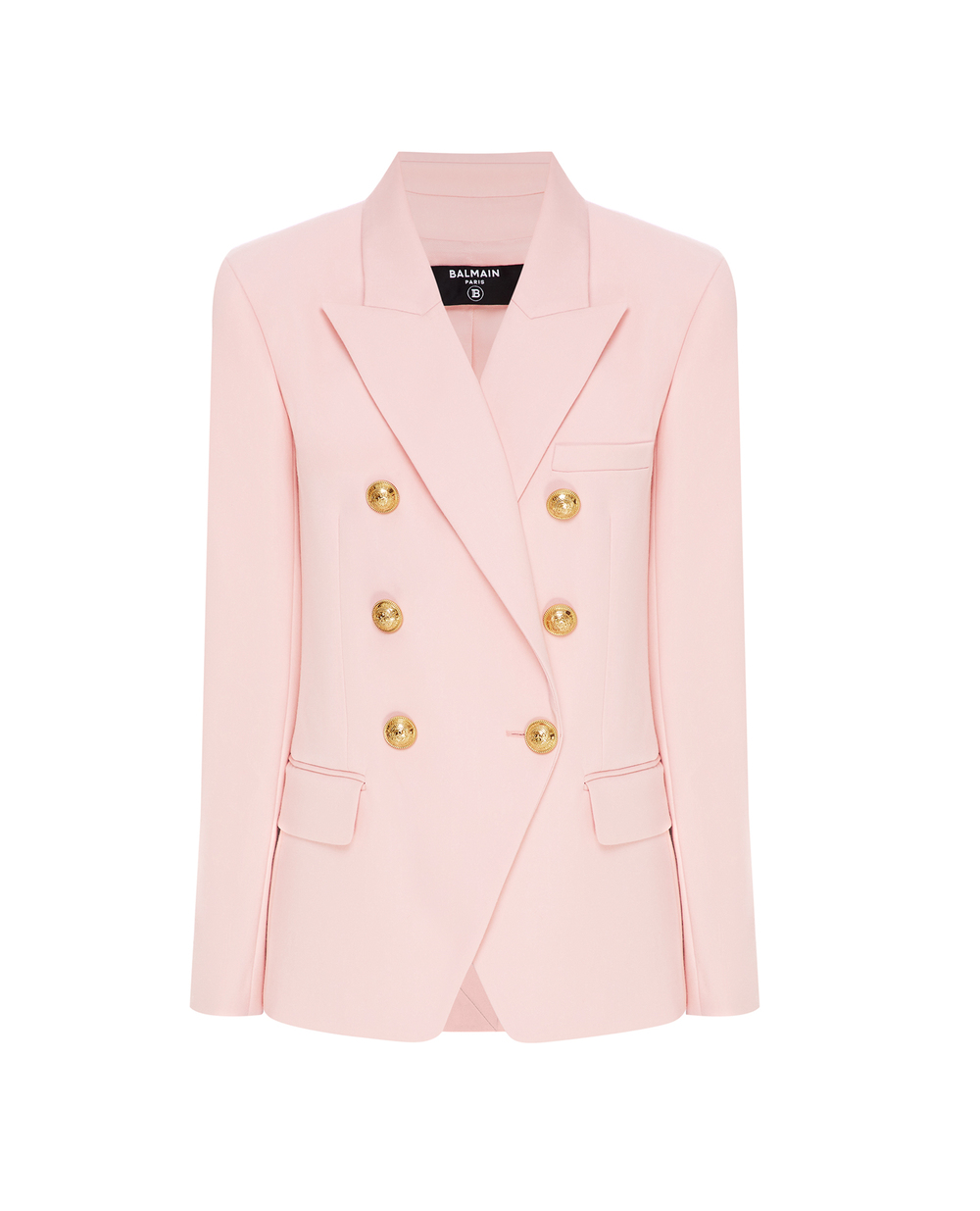 Шерстяной жакет Balmain WF1SH000167L, розовый цвет • Купить в интернет-магазине Kameron