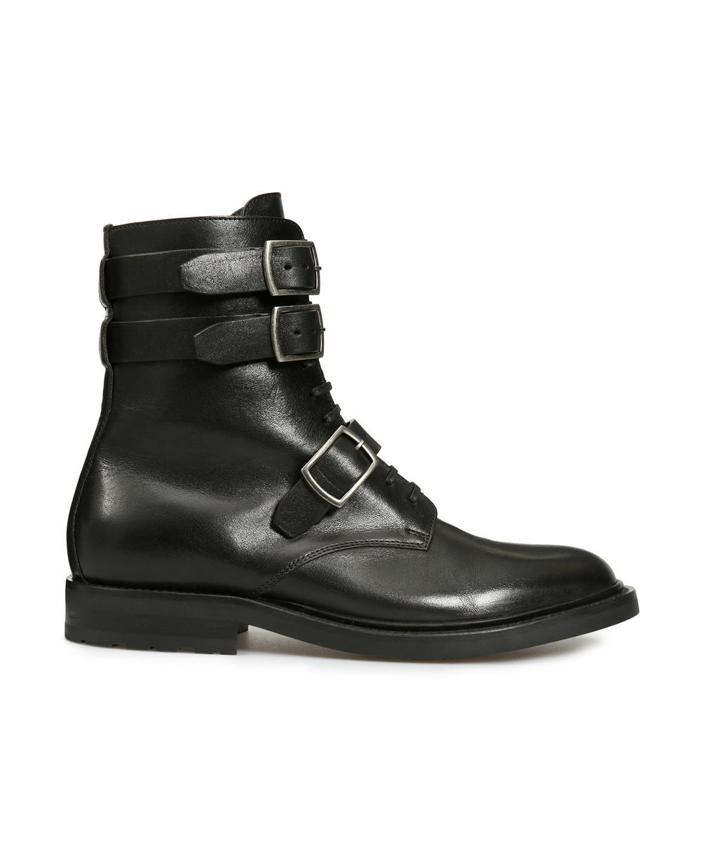 Шкіряні черевики Army Saint Laurent 632417-00E00, чорний колір • Купити в інтернет-магазині Kameron