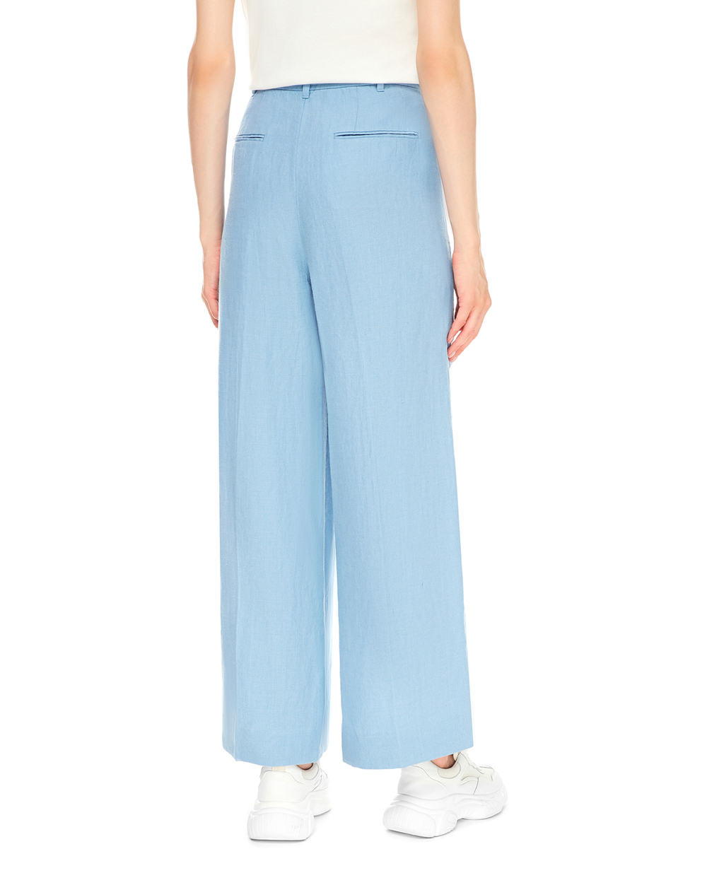 Льняные брюки Polo Ralph Lauren 211837992001, голубой цвет • Купить в интернет-магазине Kameron