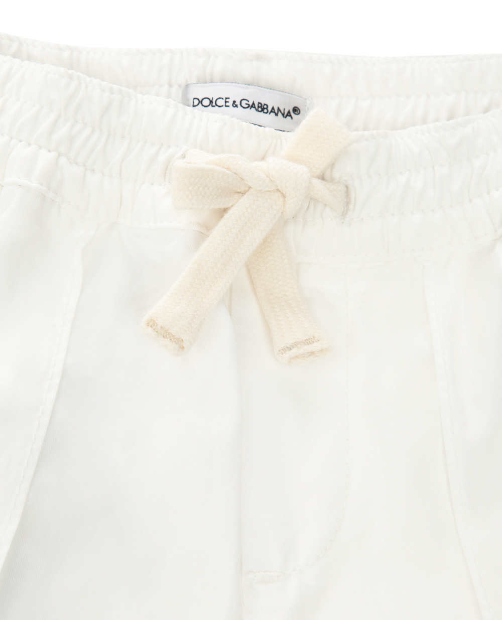 Брюки Dolce&Gabbana Kids L12P88-LY033, белый цвет • Купить в интернет-магазине Kameron