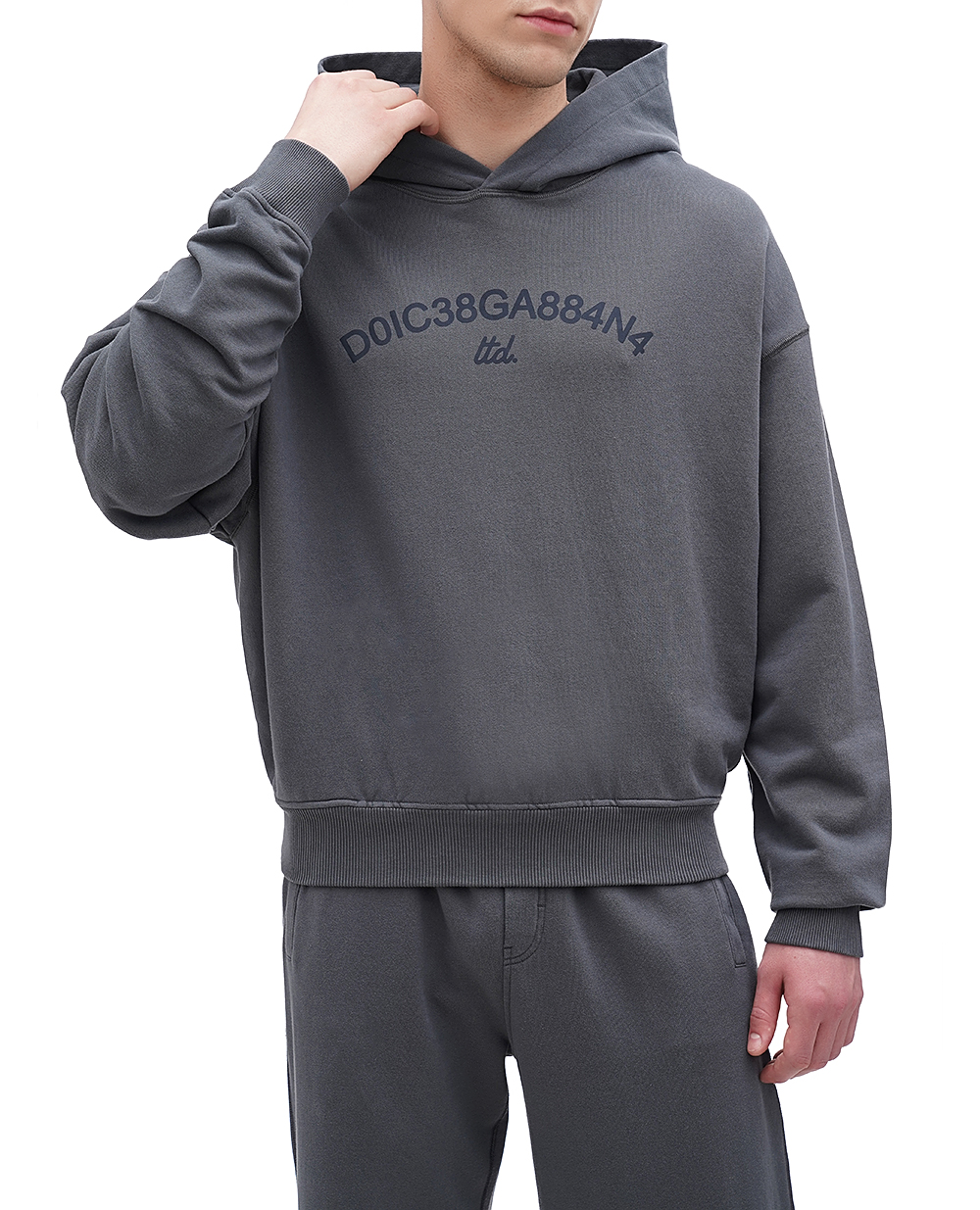 Худі (костюм) Dolce&Gabbana G9AYQT-G7M8E, сірий колір • Купити в інтернет-магазині Kameron