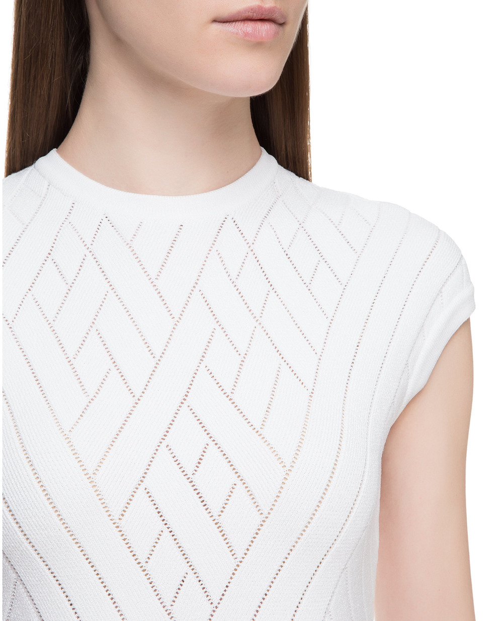 Платье Balmain RF06228K362, белый цвет • Купить в интернет-магазине Kameron