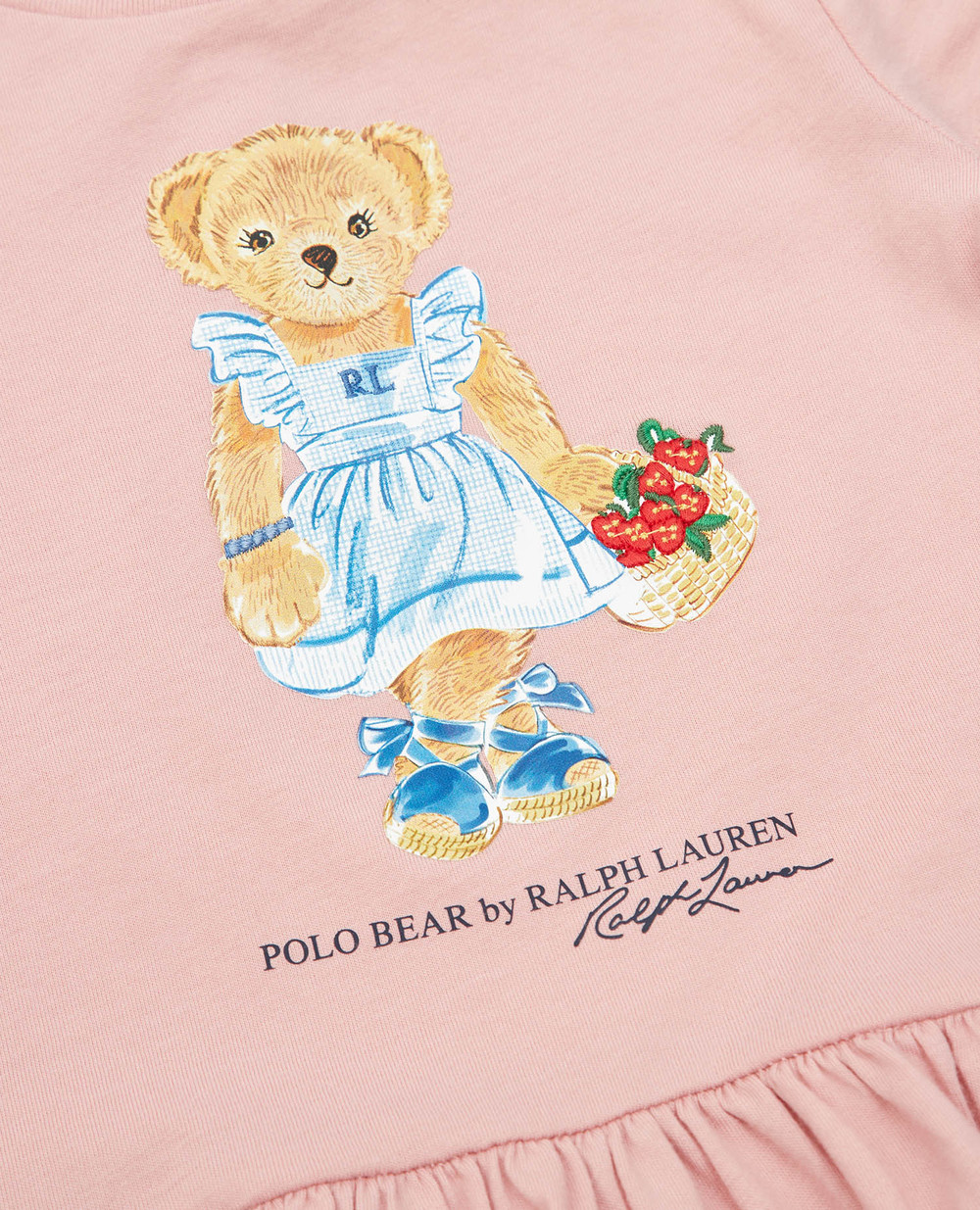 Детская футболка Polo Bear Polo Ralph Lauren Kids 310904095001, розовый цвет • Купить в интернет-магазине Kameron