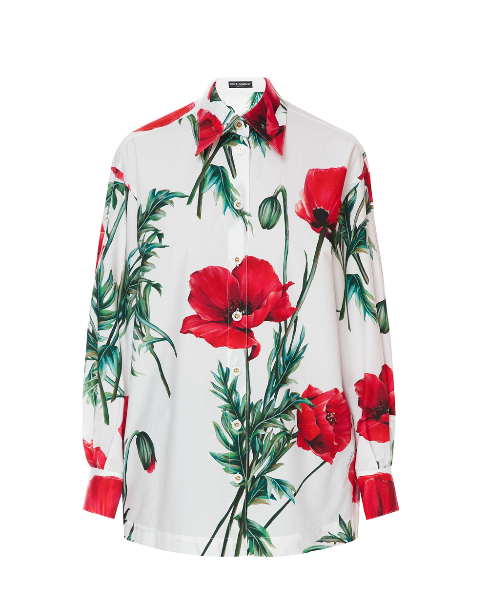 Рубашка Dolce&Gabbana F5Q11T-HS5NJ, белый цвет • Купить в интернет-магазине Kameron