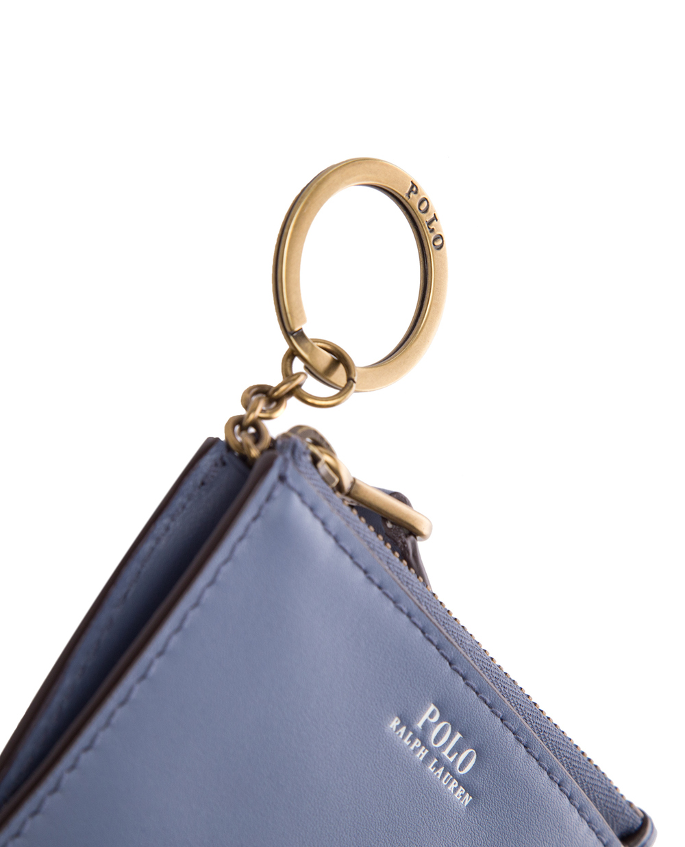Кожаная ключница Polo Ralph Lauren 427768725001, синий цвет • Купить в интернет-магазине Kameron