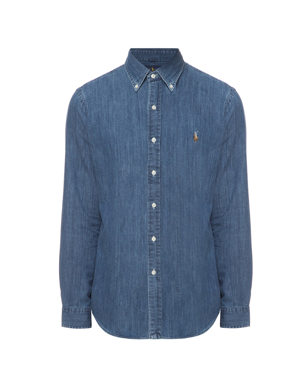 Джинсовая рубашка Polo Ralph Lauren 710548537001SS19, синий цвет • Купить в интернет-магазине Kameron