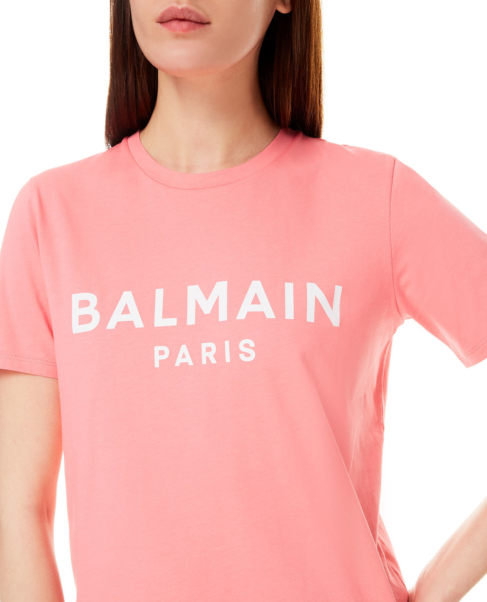 Футболка Balmain XF1EF000BB02, розовый цвет • Купить в интернет-магазине Kameron