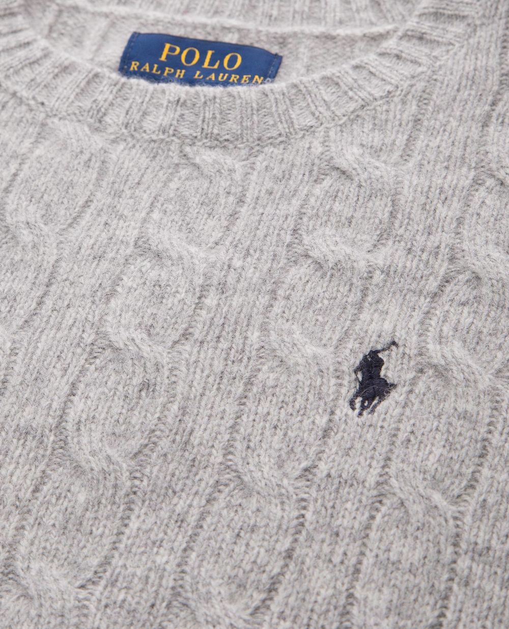 Шерстяной свитер Polo Ralph Lauren Kids 323702589006, серый цвет • Купить в интернет-магазине Kameron