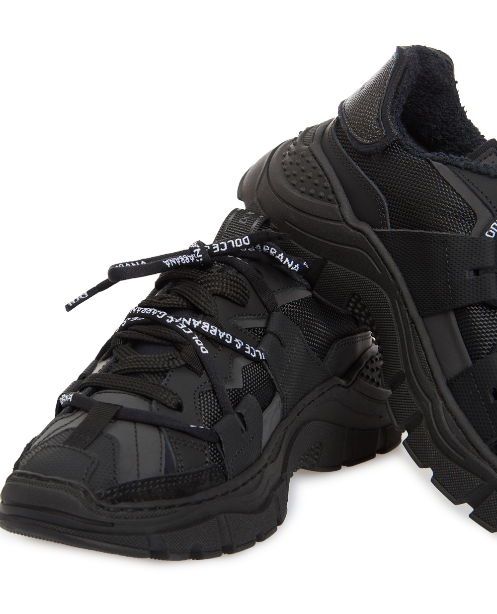 Детские кроссовки Dolce&Gabbana Kids DA5037-AQ669-M, черный цвет • Купить в интернет-магазине Kameron