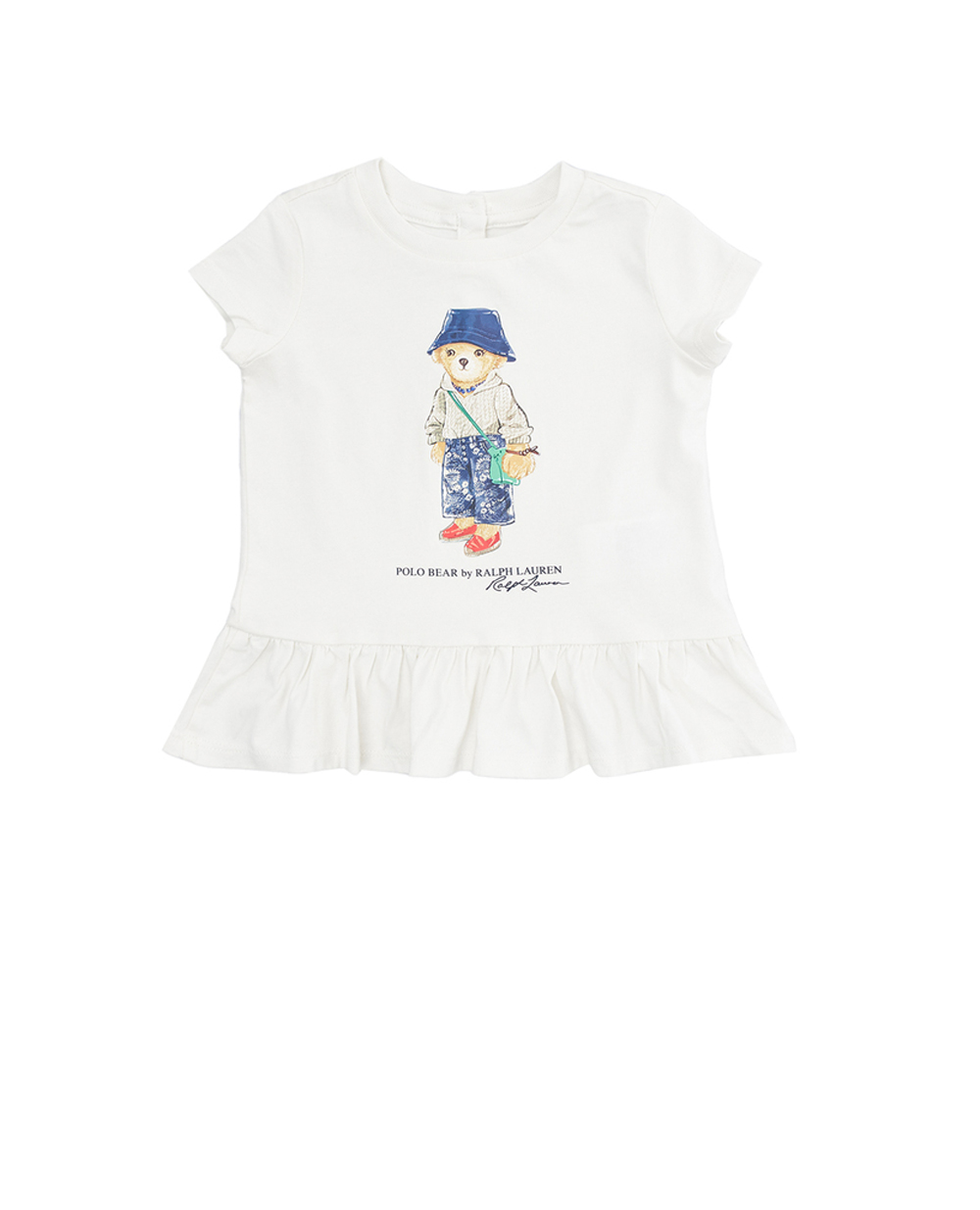 Детская футболка Polo Bear Polo Ralph Lauren Kids 310915833001, белый цвет • Купить в интернет-магазине Kameron