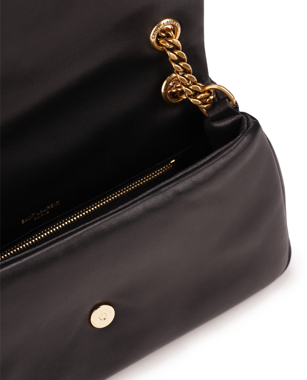 Кожаная сумка Calipso Saint Laurent 734153-AACQO, черный цвет • Купить в интернет-магазине Kameron