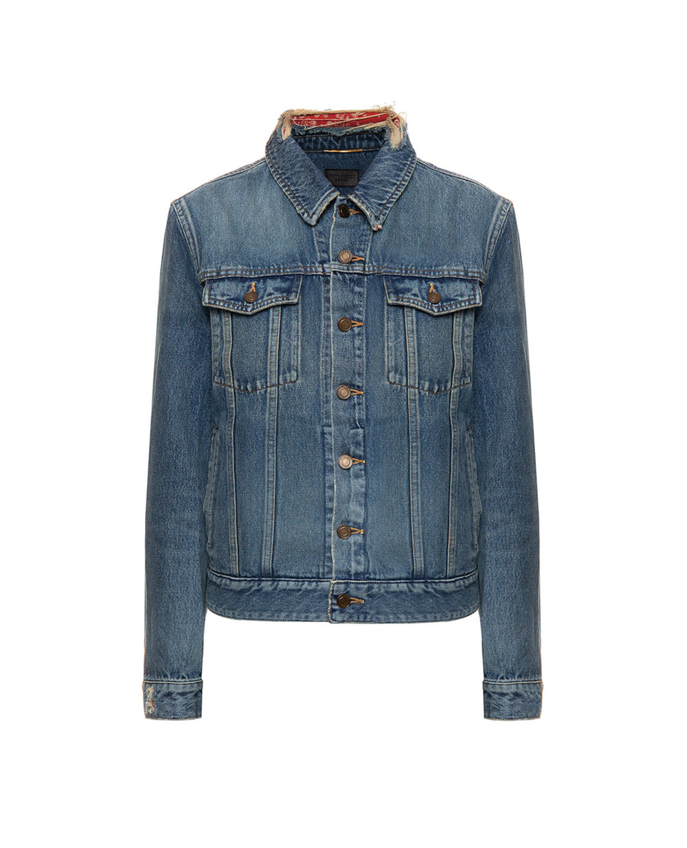 Джинсова куртка Saint Laurent 557353-Y962T, синій колір • Купити в інтернет-магазині Kameron