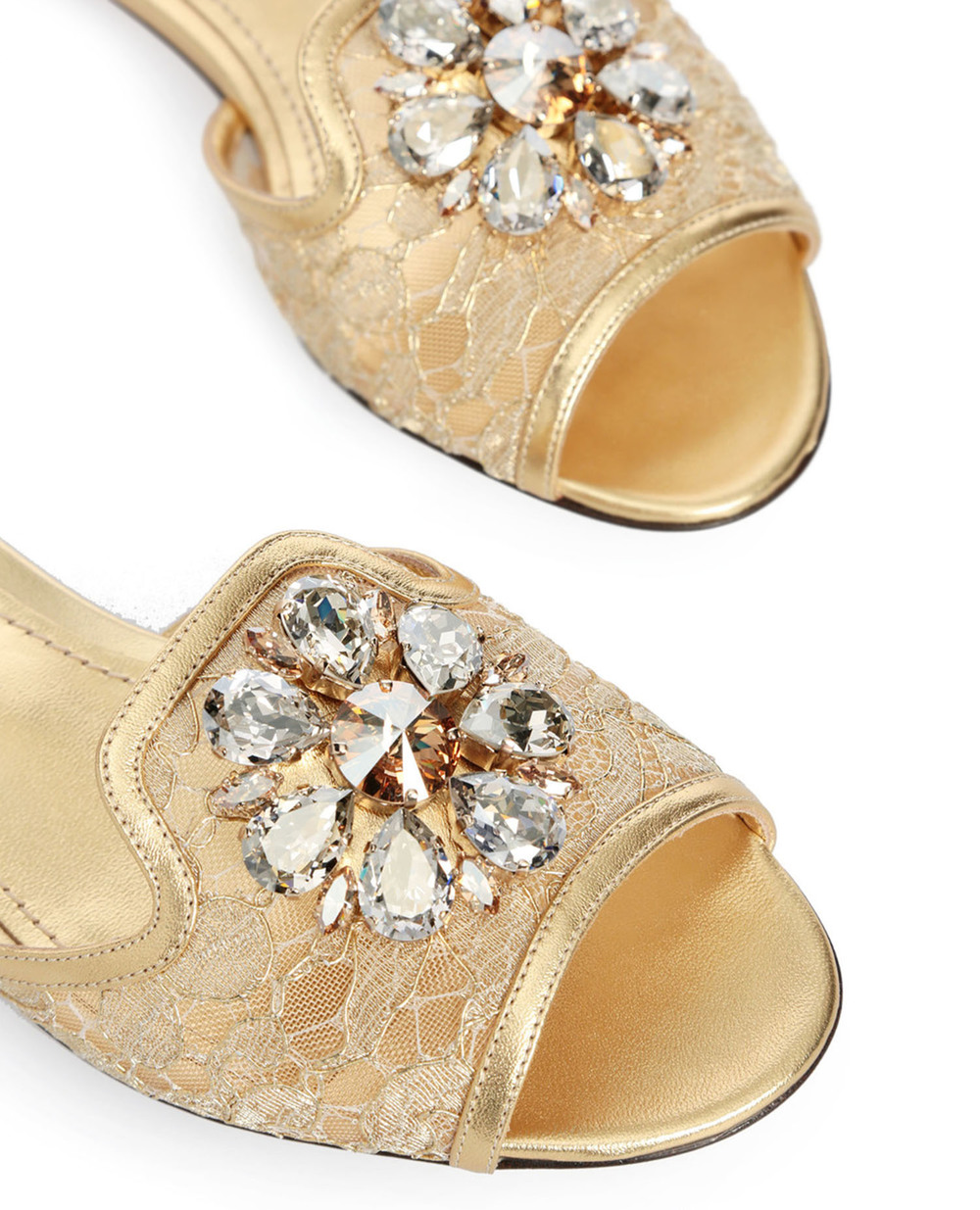 Мюлі Rainbow Dolce&Gabbana CQ0023-AE637, золотий колір • Купити в інтернет-магазині Kameron