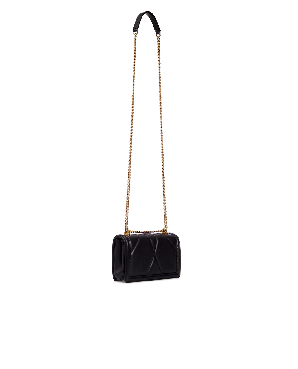 Кожаная сумка Devotion mini Dolce&Gabbana BB6880-AV967, черный цвет • Купить в интернет-магазине Kameron