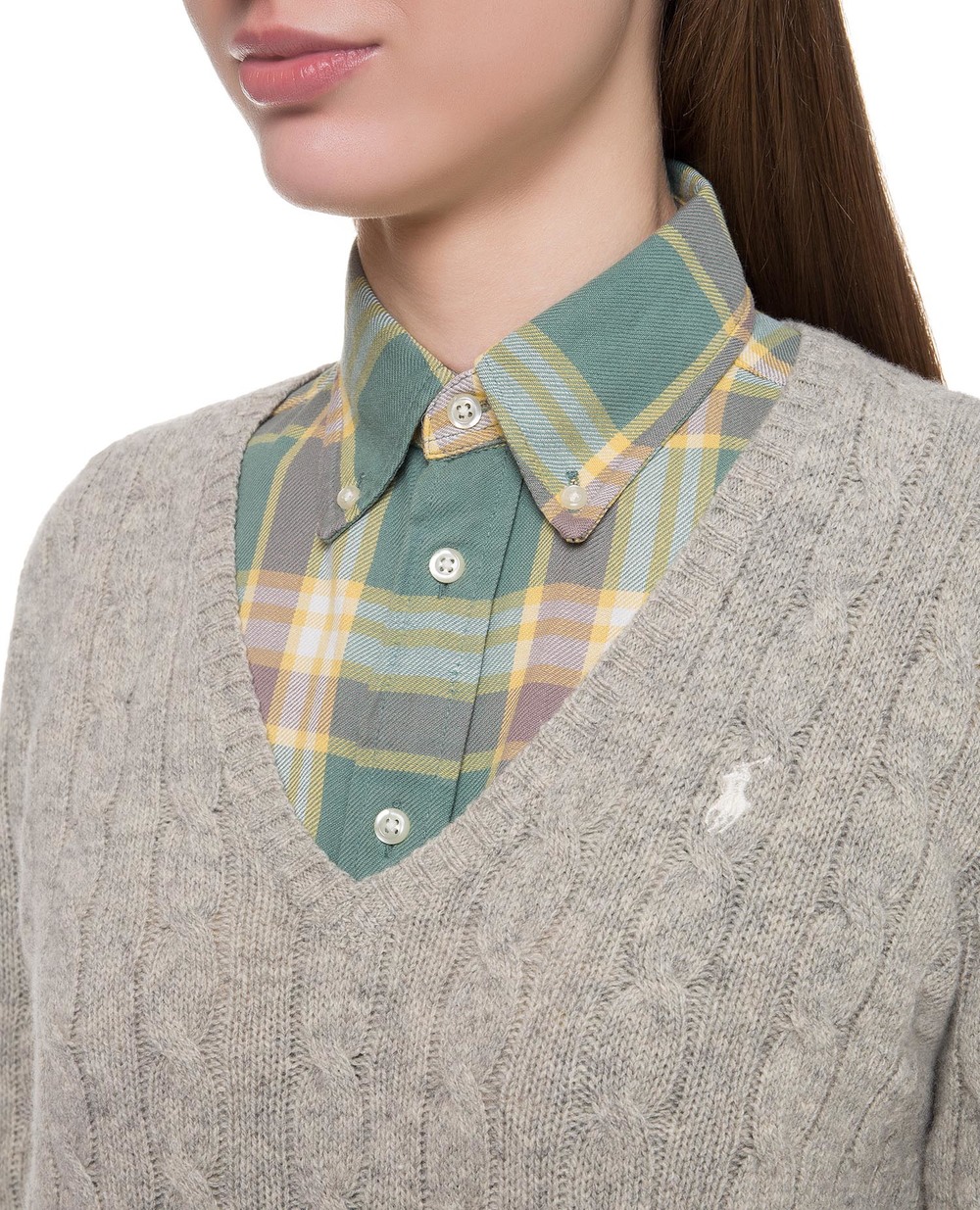 Вовняний пуловер Polo Ralph Lauren 211508656043, сірий колір • Купити в інтернет-магазині Kameron